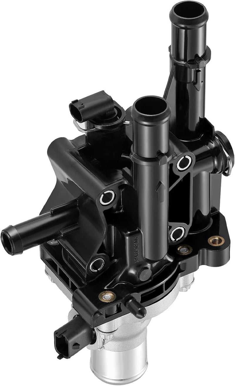 BDFHYK 15-81766 Engine Coolant Thermostat Housing Assembly Compatible with Chevy Aveo Aveo5 Cruze Cruze Limited Sonic Trax, Compatible with Pontiac G3 G3 Wave 1.4L 1.6L 1.8L Replace 25189437 96984102 - Image 1